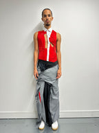 FITTED DRAPED FORMAL TROUSERS